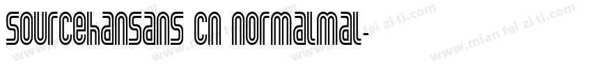 Sourcehansans cn Normalmal字体转换